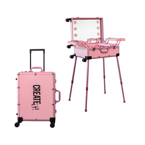 Make-up trolley Create it! - troler si masa de machiaj cu lumini 