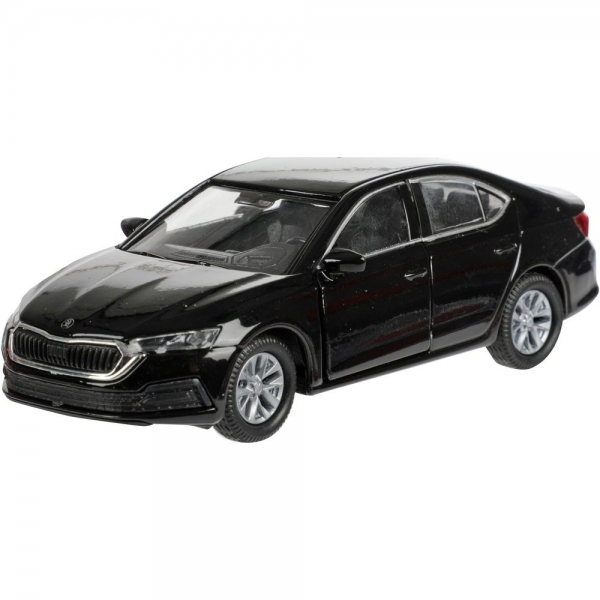 Macheta metalica Welly 1:34 Škoda Octavia IV, Negru, 12 cm