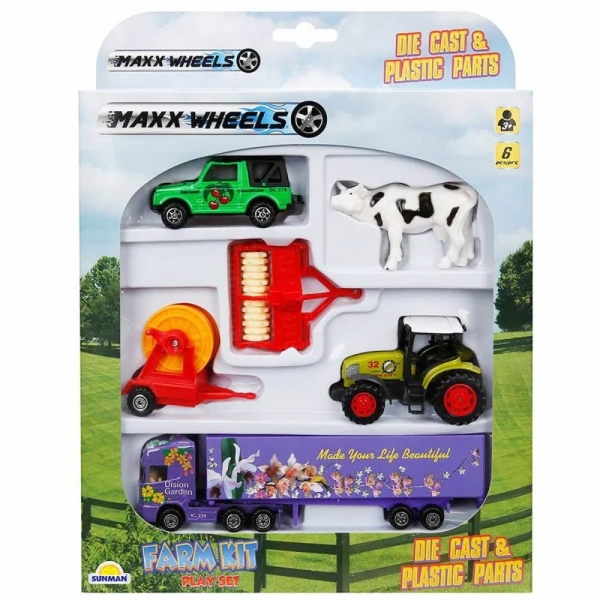 Set de joaca la ferma, Maxx Wheels, Vaca