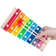 Instrument Muzical Xilofon , din Lemn, 8 Note Muzicale, 2 Bete de Percutie, 4-6 Ani, Multicolor