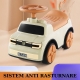 Masinuta Ride-On , cu Sistem Anti-Rasturnare, Sistem de Lumini si Muzica, Cutie de Depozitare, 1-6 Ani, Maro