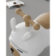 Masinuta Ride-On , Sistem Anti-Rasturnare, Sistem de Lumini si Sunet, Bluetooth, 1-3 Ani, Model Catel, Alb - Maro