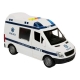 Masina de politie cu lumini si sunete Maxx Wheels, 1:16, Alb-Albastru