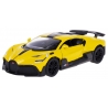Macheta metalica Bugatti Divo 1:34 Kinsmart, Galben, 12 cm
