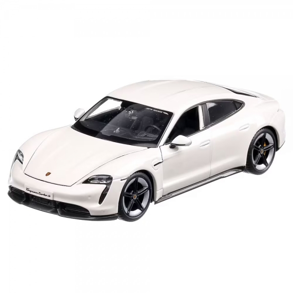 Macheta auto Porsche Taycan Turbo S 2020 scara 1:24 alb, Welly