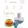 Jucarie educativa pentru stivuit, Dinozaurul Hopa Mitica, 16 cm