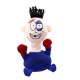 Jucarie de plus interactiva antistres, Punch Me, Albastru, 25 cm