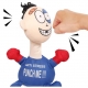 Jucarie de plus interactiva antistres, Punch Me, Albastru, 25 cm