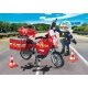 Playmobil-MOTOCICLETA DE POMPIERI LA LOCUL ACCIDENTULUI