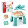Masuta interactiva bebelusi 5 in 1 cu picioare detasabile, lumini, sunete si diverse activitati, 25 x 25 cm