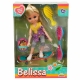 Papusa Belissa pe skateboard