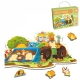 Puzzle de podea Buldozer, 58 piese