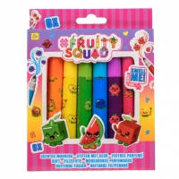 Set de markere Fruity Squad cu varf lat si arome diferite - 8 bucati