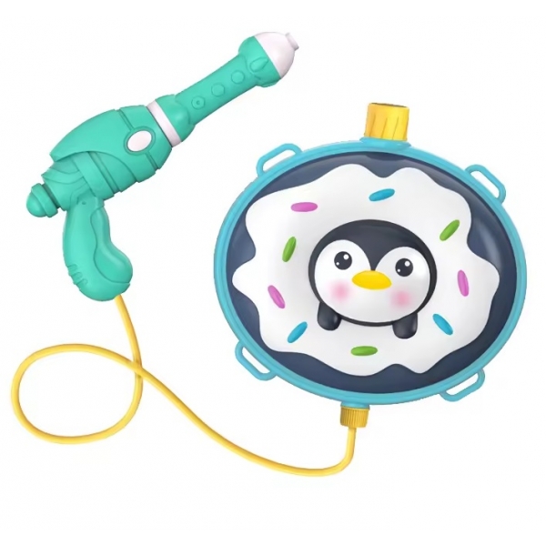 Pistol cu Apa cu Rezervor Tip Rucsac 1200 ml - Gogosica Pinguin Albastru