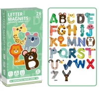 Set 26 litere magnetice, Alfabetul cu animalute