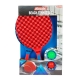 Set 2 plalete tenis de plaja Adrenix, 2 mingi inclus, 49 x 21 x 6 cm