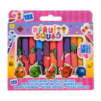 Set creioane cerate parfumate, Fruity Squad, 12 buc