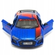 Macheta metalica Kinsmart, 2020 Audi R8 Coupe Livery Edition, Albastru, 12 cm