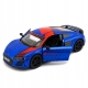 Macheta metalica Kinsmart, 2020 Audi R8 Coupe Livery Edition, Albastru, 12 cm