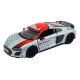 Macheta metalica Kinsmart, 2020 Audi R8 Coupe Livery Edition, Alb, 12 cm