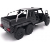 Macheta metalica Welly Mercedes-Benz G63 AMG 6X6, Negru, scara 1:34