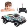 Masinuta cu telecomanda RC Car Fight-2, Sunete si Lumini, 17 cm, Albastru