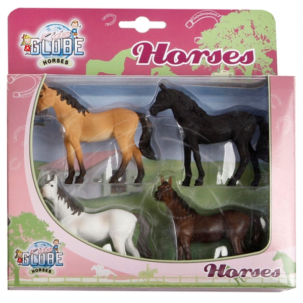 Set 4 Figurine Cai, scara 1:32