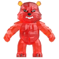 Figurina Rascals Crystal - Monstru care se intinde, Rosu, 14 cm