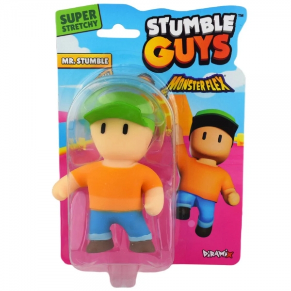 Stumble Guys - Figurina care se intinde, Monster flex - Mr Stumble, 12 cm