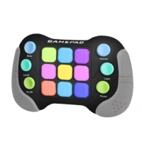 Consola interactiva de jocuri, cu 6 butoane si 600 de niveluri, Gri/Negru