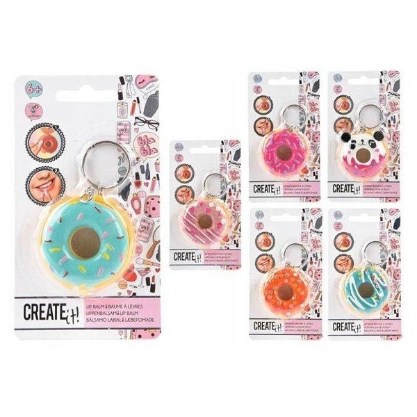 Balsam de buze cu breloc - Donut, diverse modele