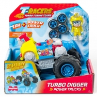 Set masinuta si figurina, T-Racers, Power Trucks Turbo Digger