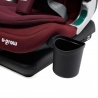 Scaun auto pentru copii U-Grow Goldfix Plus, I-Size, R129, cu isofix, 76-150 cm, boxa bluetooth, rosu