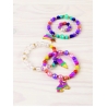 Set Make It Real, Bratari colorate din margele cu talisman, 115 piese