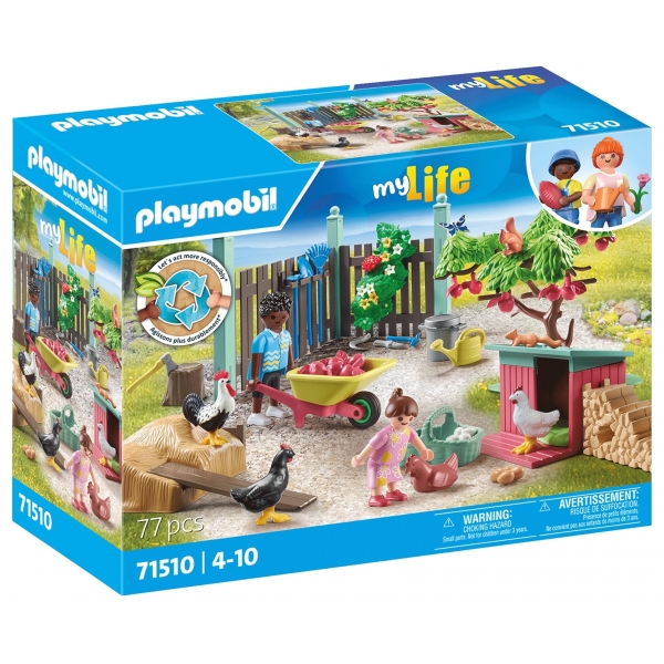 Playmobil-MICA FERMA DE PUI DIN GRADINA CASUTEI