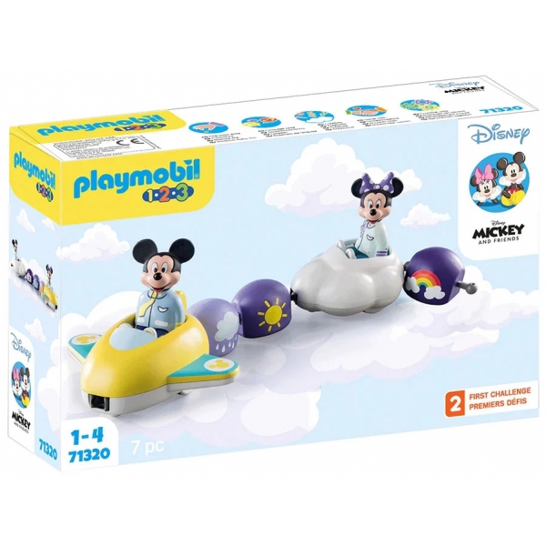 PLAYMOBIL - 1.2.3 & DISNEY: ZBORUL LUI MICKEY SI MINNIE PRINTRE NORI