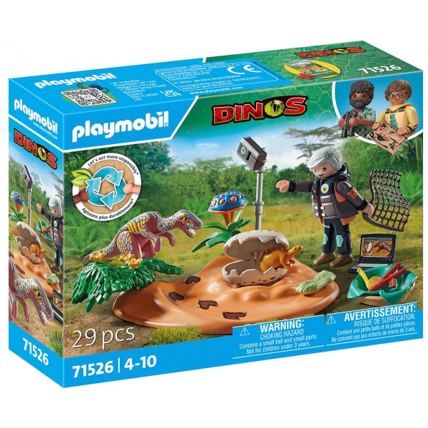 Playmobil-CUIB DE STEGOSAURUS SI HOT DE OUA