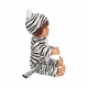 Papusa Bebelou in costum de zebra, Dollz n More, 40 cm
