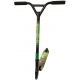 Trotineta freestyle STUNT 100 pentru sarituri, cascadorii si skatepark, capacitate maxima 100 kg, Verde/Negru