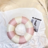 Colac de inot gonflabil pentru copii, in dungi Roz- Galben, Flippy, Diametru 66 cm