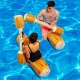 Colac de inot gonflabil sub forma de pluta + Vasla gonflabila , Joc Pentru Piscina, Flippy