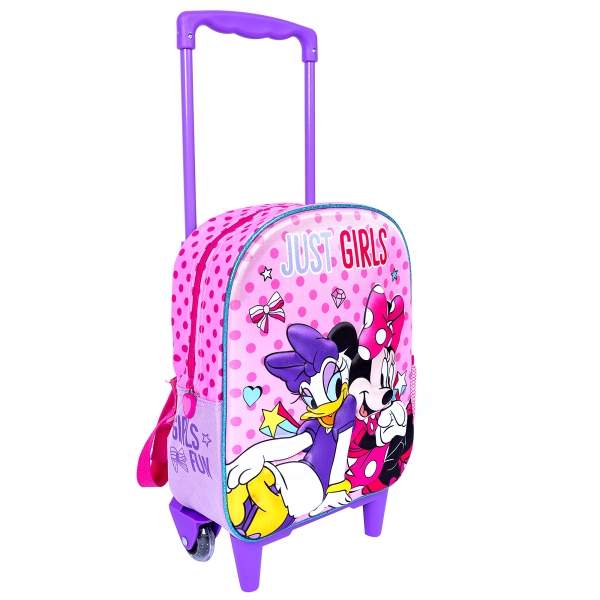 Ghiozdan Troller 3D pentru gradinita model Minnie Mouse, 38  x 28 x 14 cm