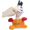 Jucarie de plus interactiva antistres, Punch Me, Portocaliu, 25 cm