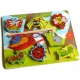 Joc de indemanare - Puzzle lemn magnetic de pescuit cu snur, Insecte, 3+ ani, Multicolor