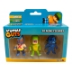 Set 3 mini figurine Stumble Guys, 3D Seria 1 - Luchador, T-Rex, Dynamitron