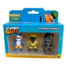 Set 3 mini figurine Stumble Guys, 3D Seria 1 - Megalodon, Hazmat NBC, Glowman
