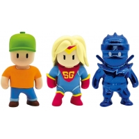 Set 3 mini figurine Stumble Guys, 3D Seria 1 - Mr. Stumble, Super Gal, Dynamitron