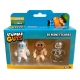 Set 3 mini figurine Stumble Guys, 3D Seria 1 - Frost Yeti, Gingerbread Guy, Metal Hatchling