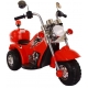 Motocicleta de politie electrica pentru copii, Cu lumini si muzica, Baterie 6V, Capacitate maxima 25 kg, Rosu