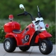 Motocicleta de politie electrica pentru copii, Cu lumini si muzica, Baterie 6V, Capacitate maxima 25 kg, Rosu